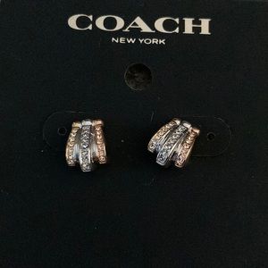 Coach multi color earrings NWT